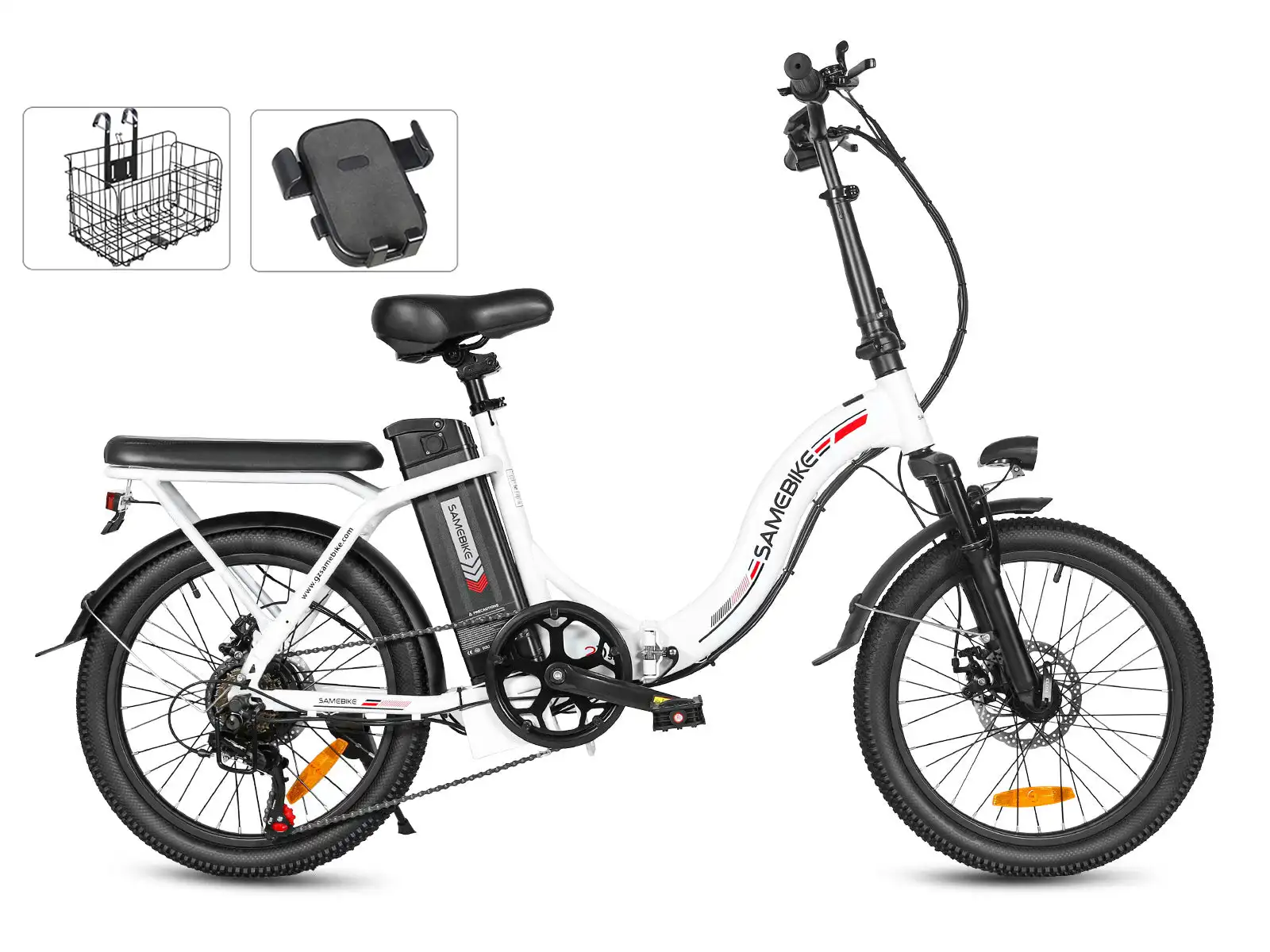 SAMEBIKE CY20 – skladací elektrobicykel – produktová fotografia 4