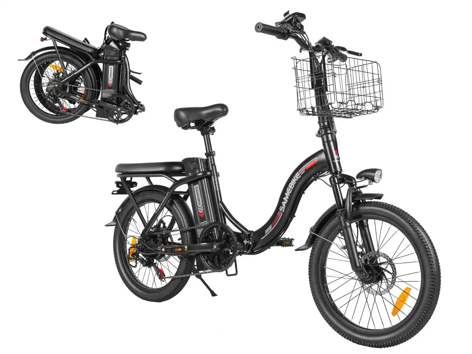 SAMEBIKE CY20 – skladací elektrobicykel – produktová fotografia 6