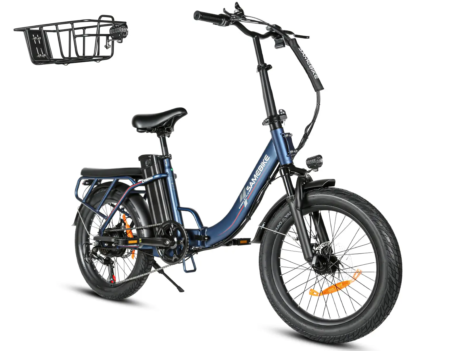 SAMEBIKE CY20 Pro – skladací fatbike elektrobicykel – produktová fotografia 7