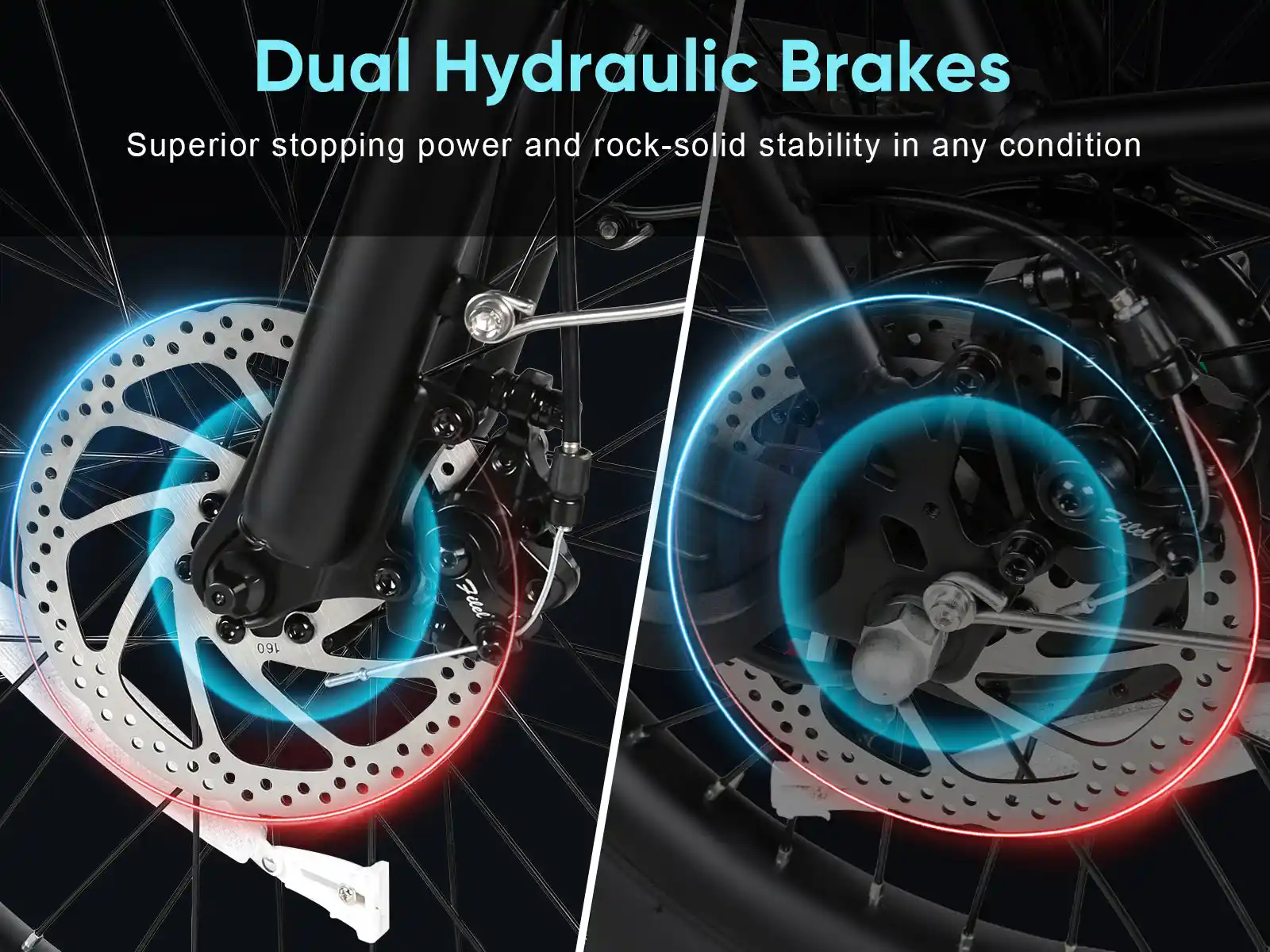 SAMEBIKE CY20 Pro – skladací fatbike elektrobicykel – produktová fotografia 12