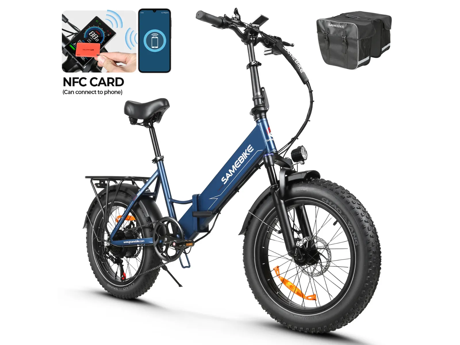 SAMEBIKE LOTDM200-II – skladací fatbike elektrobicykel