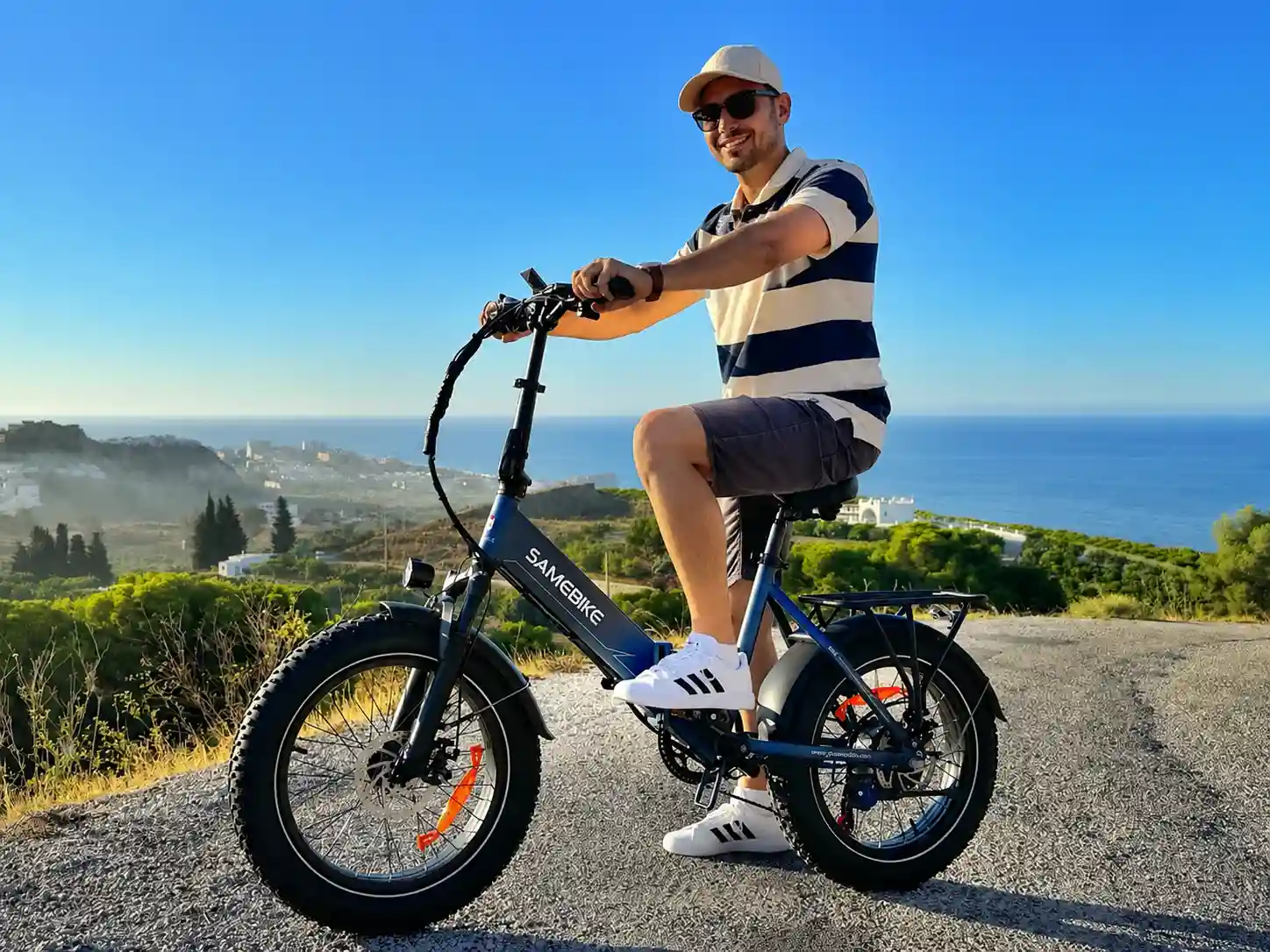 SAMEBIKE LOTDM200-II – skladací fatbike elektrobicykel – produktová fotografia 5