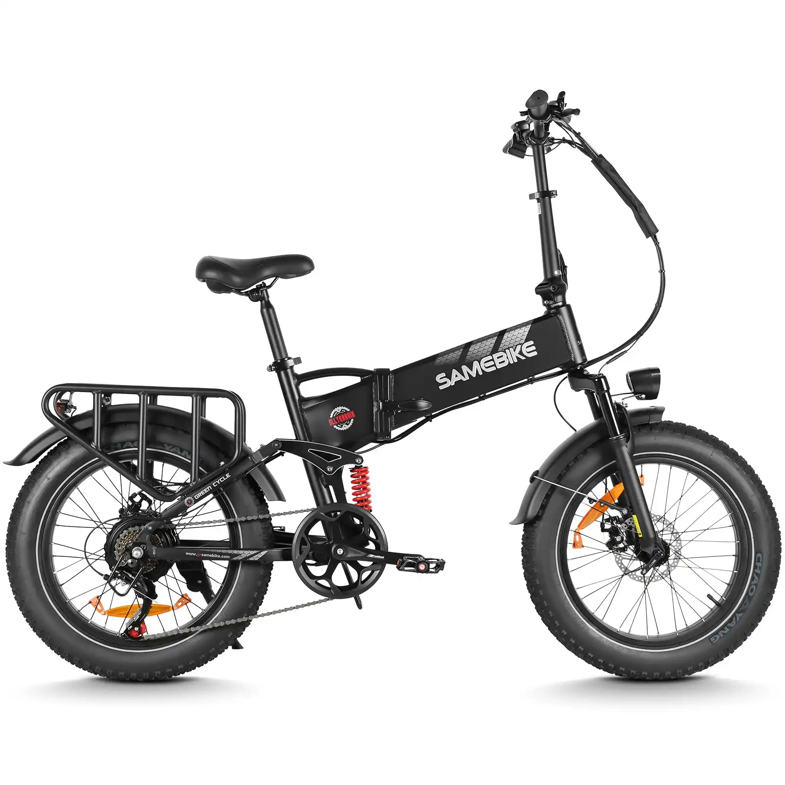 SAMEBIKE RS-A02 Pro – skladací fatbike elektrobicykel – Čierna