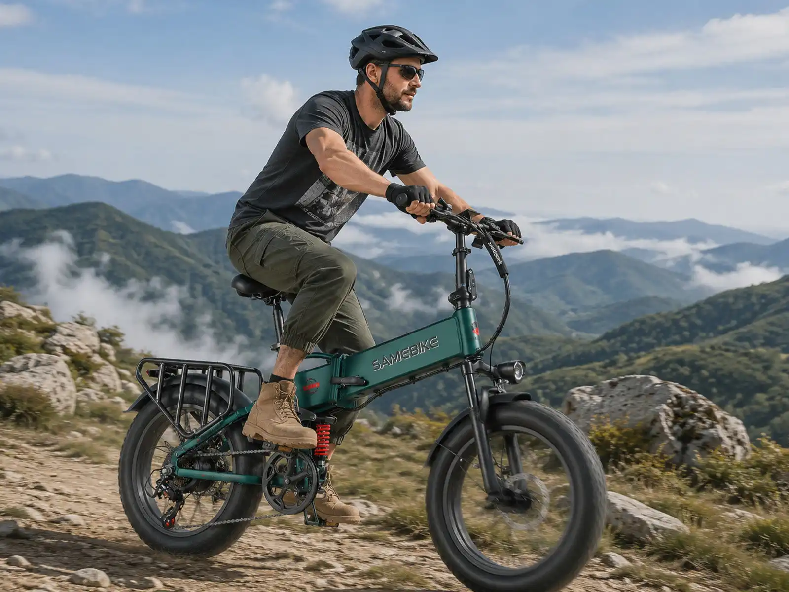 SAMEBIKE RS-A02 Pro – skladací fatbike elektrobicykel – produktová fotografia 5