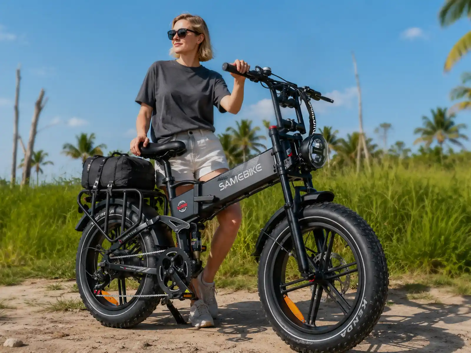 SAMEBIKE RS-A02 Plus – skladací fatbike elektrobicykel – produktová fotografia 6