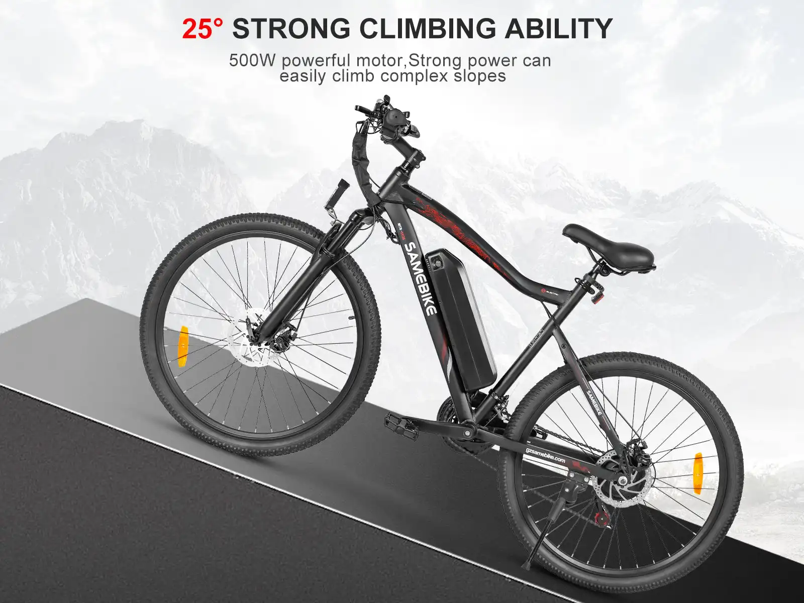 SAMEBIKE SY26-II – horský elektrobicykel – produktová fotografia 10