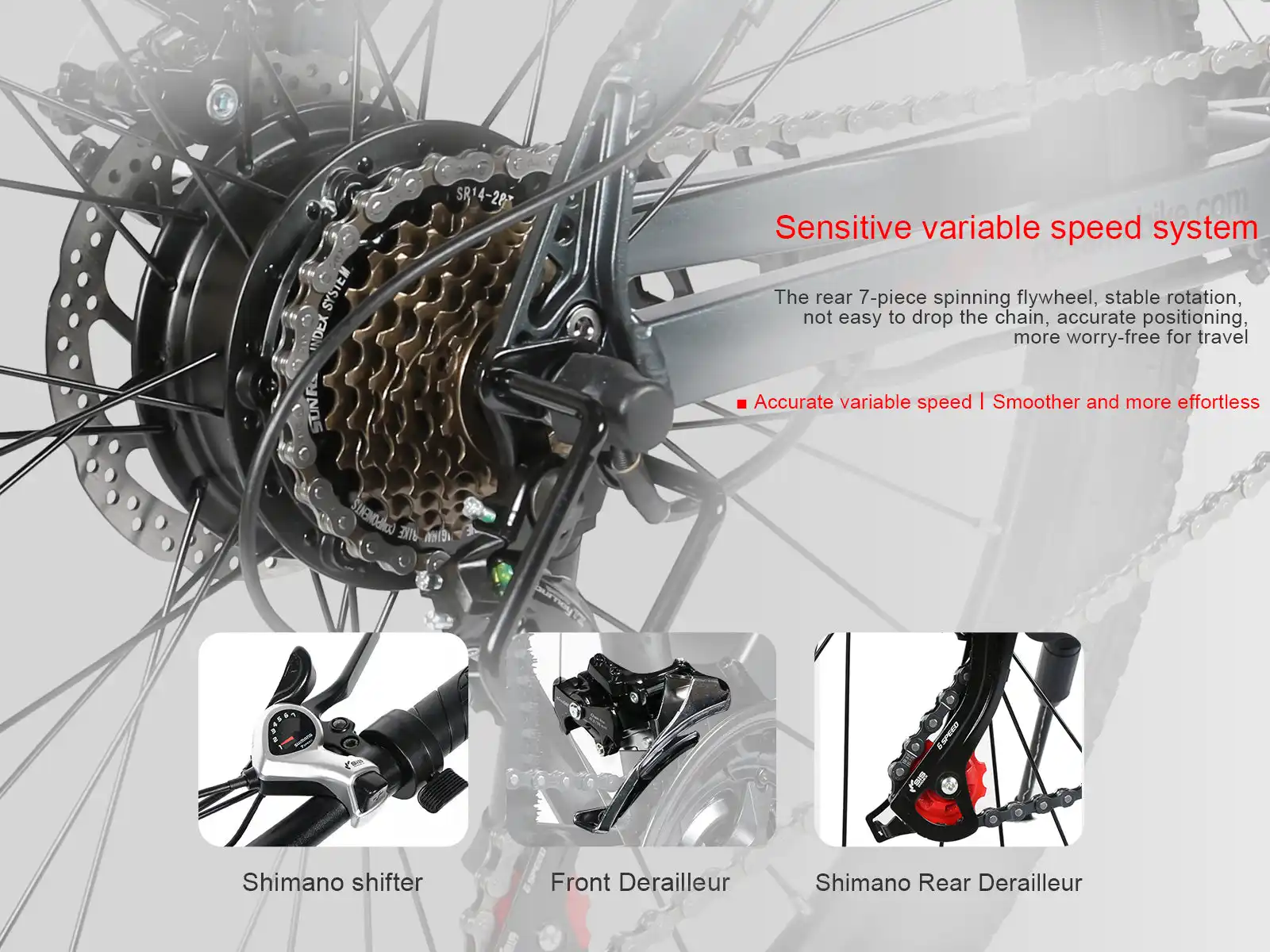 SAMEBIKE SY26-II – horský elektrobicykel – produktová fotografia 11