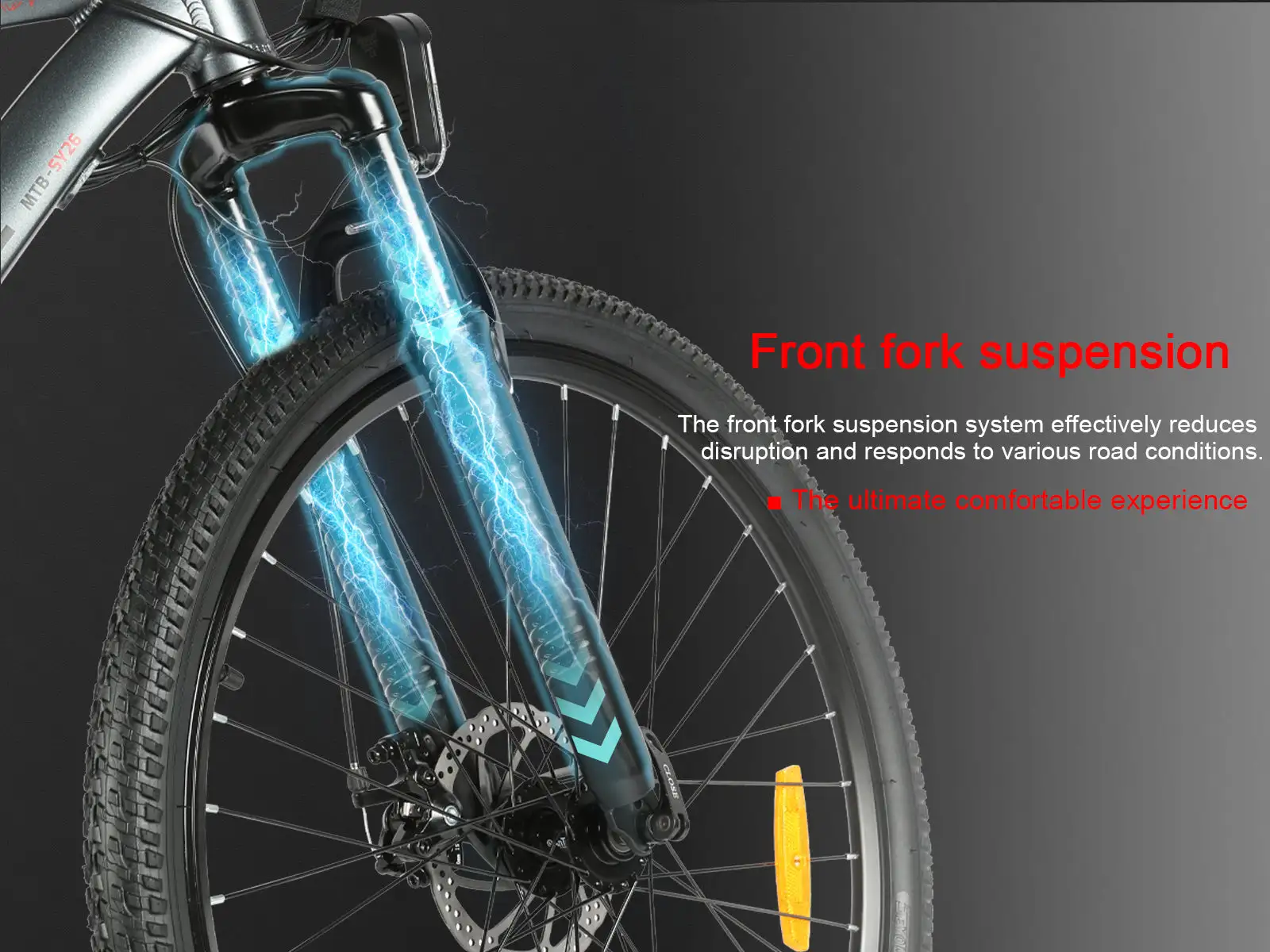 SAMEBIKE SY26-II – horský elektrobicykel – produktová fotografia 12
