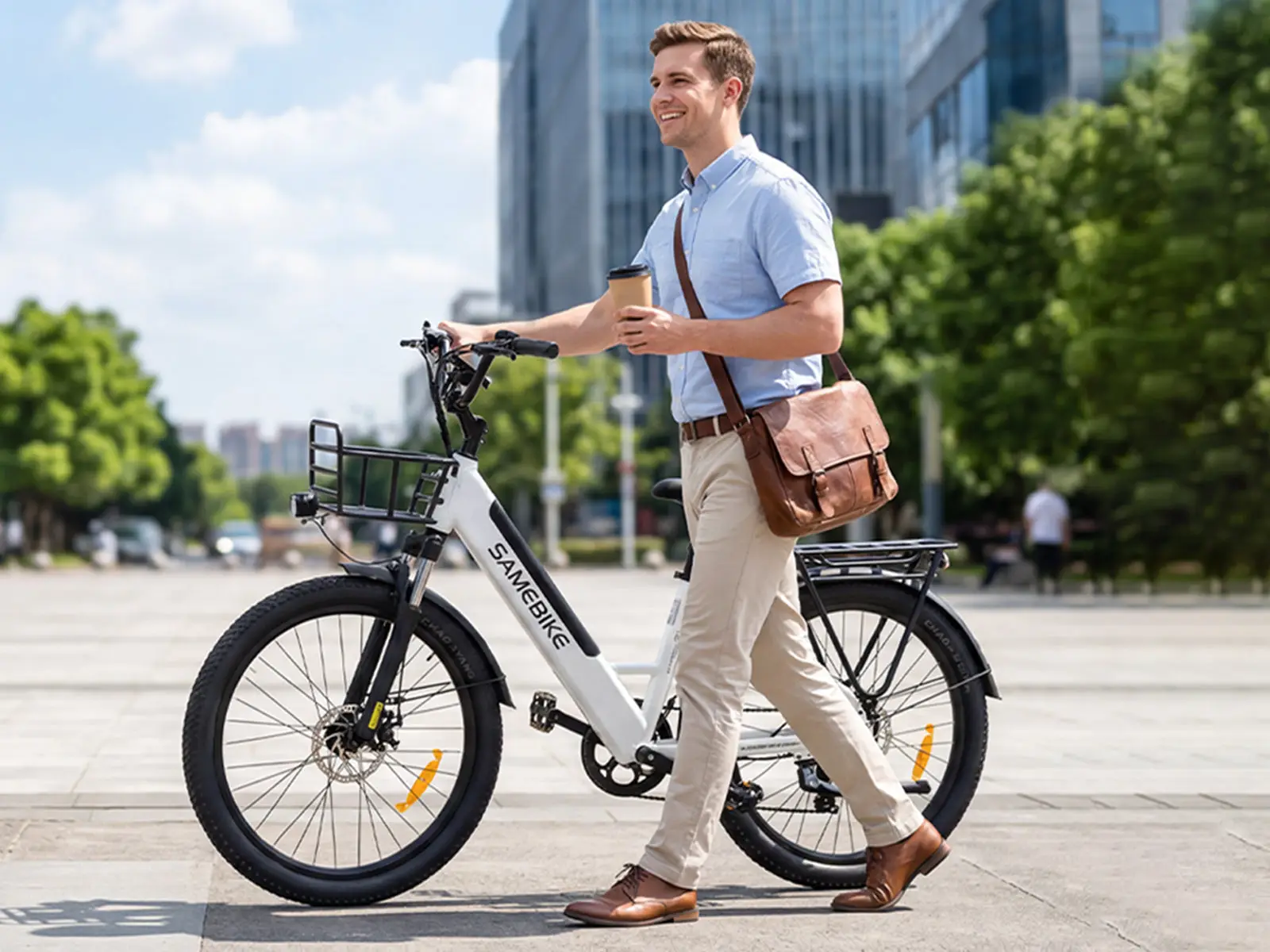 SAMEBIKE RS-A01 Plus – mestský elektrobicykel – produktová fotografia 5