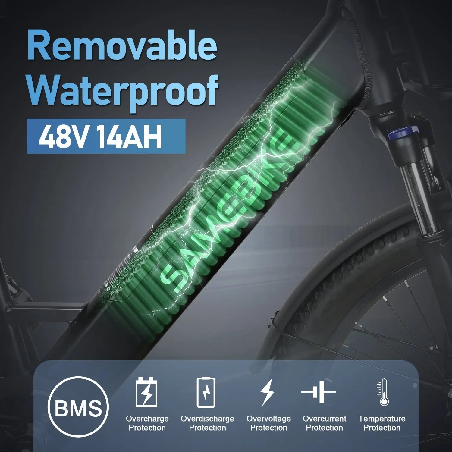 SAMEBIKE RS-A01 Plus – mestský elektrobicykel – produktová fotografia 8