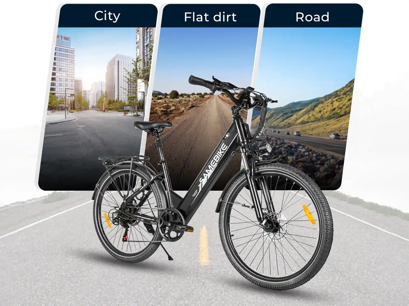 SAMEBIKE RS-A01 Pro – mestský elektrobicykel – produktová fotografia 13
