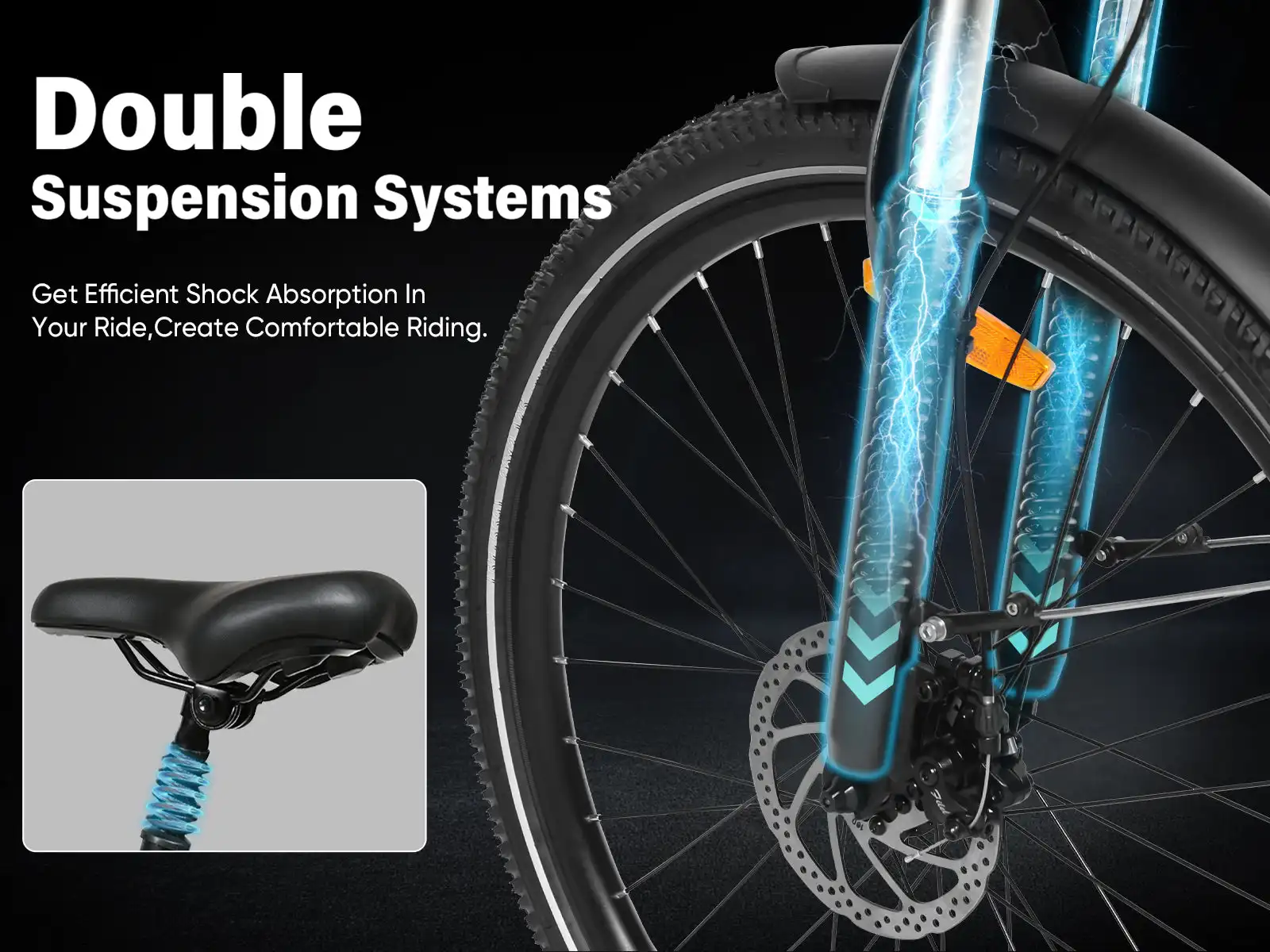 SAMEBIKE RS-A01 Pro – mestský elektrobicykel – produktová fotografia 14