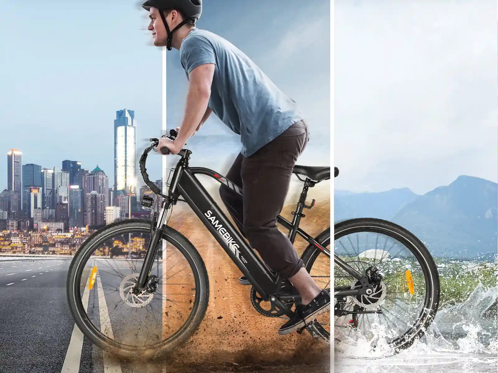 SAMEBIKE RS-A01 MEN – mestský elektrobicykel – produktová fotografia 12