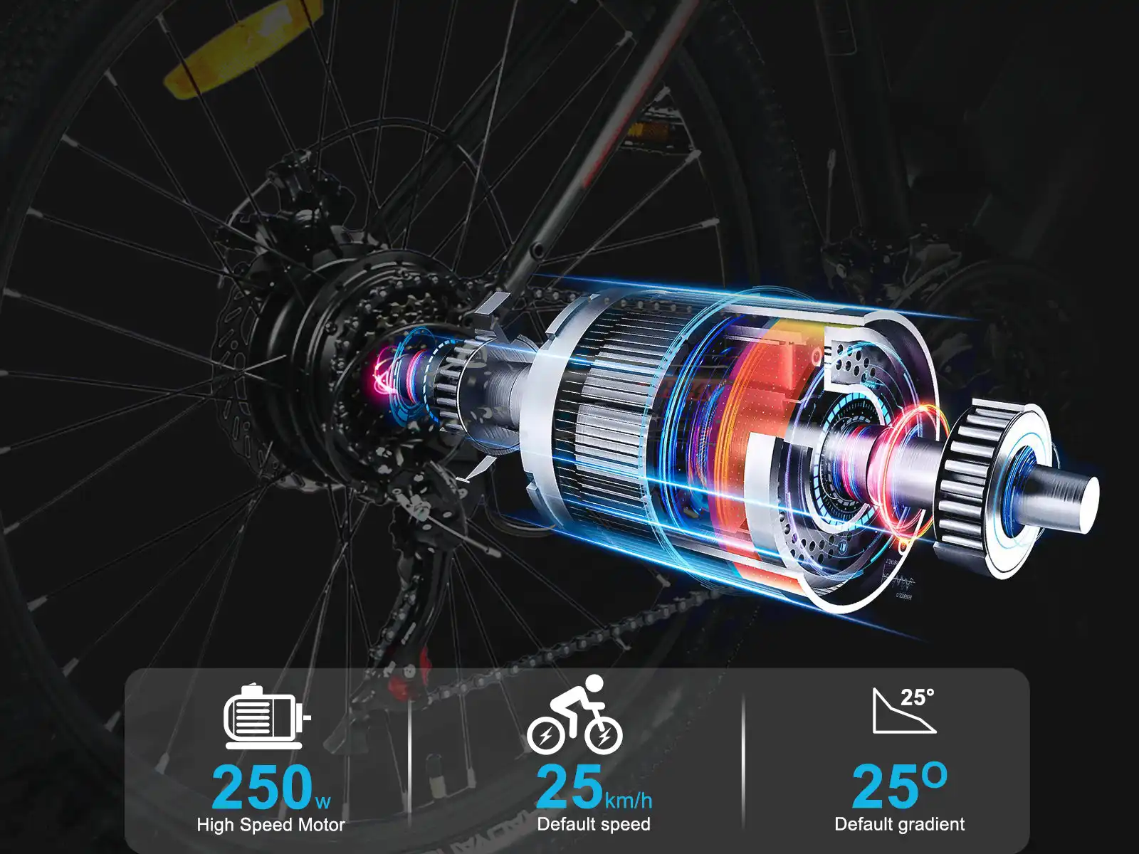 SAMEBIKE EBE2 – mestský elektrobicykel – produktová fotografia 7