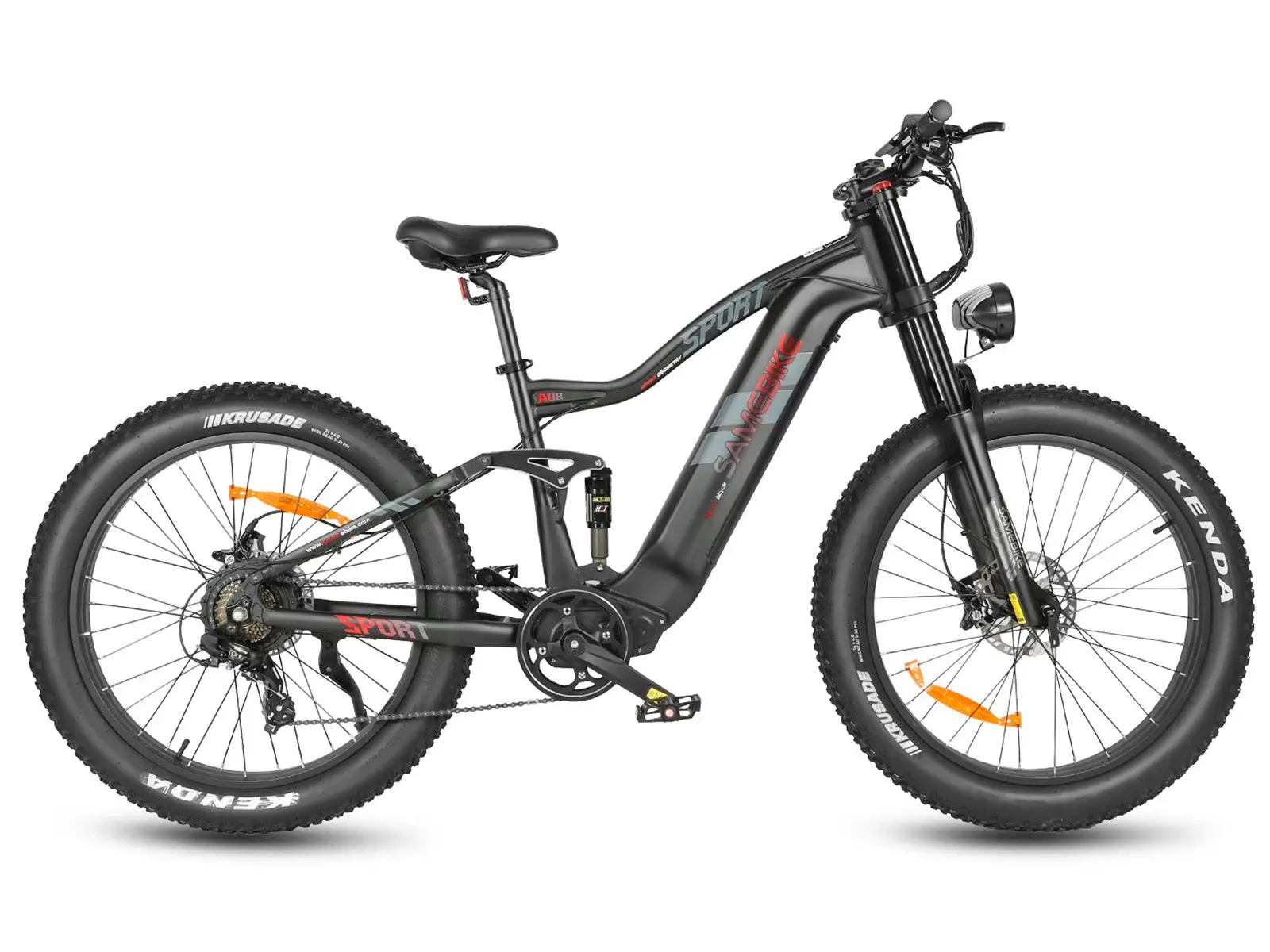 SAMEBIKE RS-A08-II – fatbike elektrobicykel – Čierna