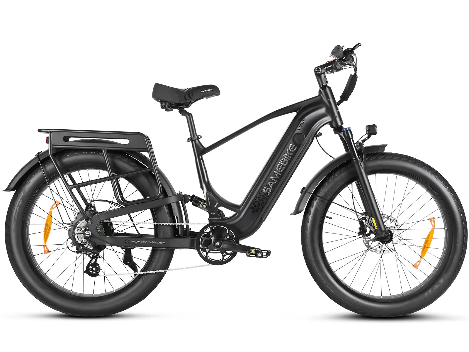 SAMEBIKE STORM – fatbike elektrobicykel – Čierna