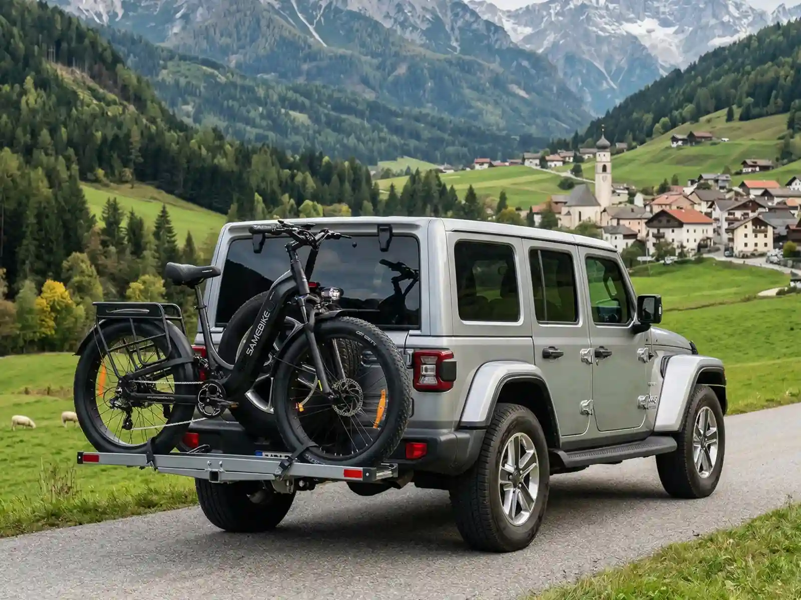 SAMEBIKE CREST – fatbike elektrobicykel – produktová fotografia 9