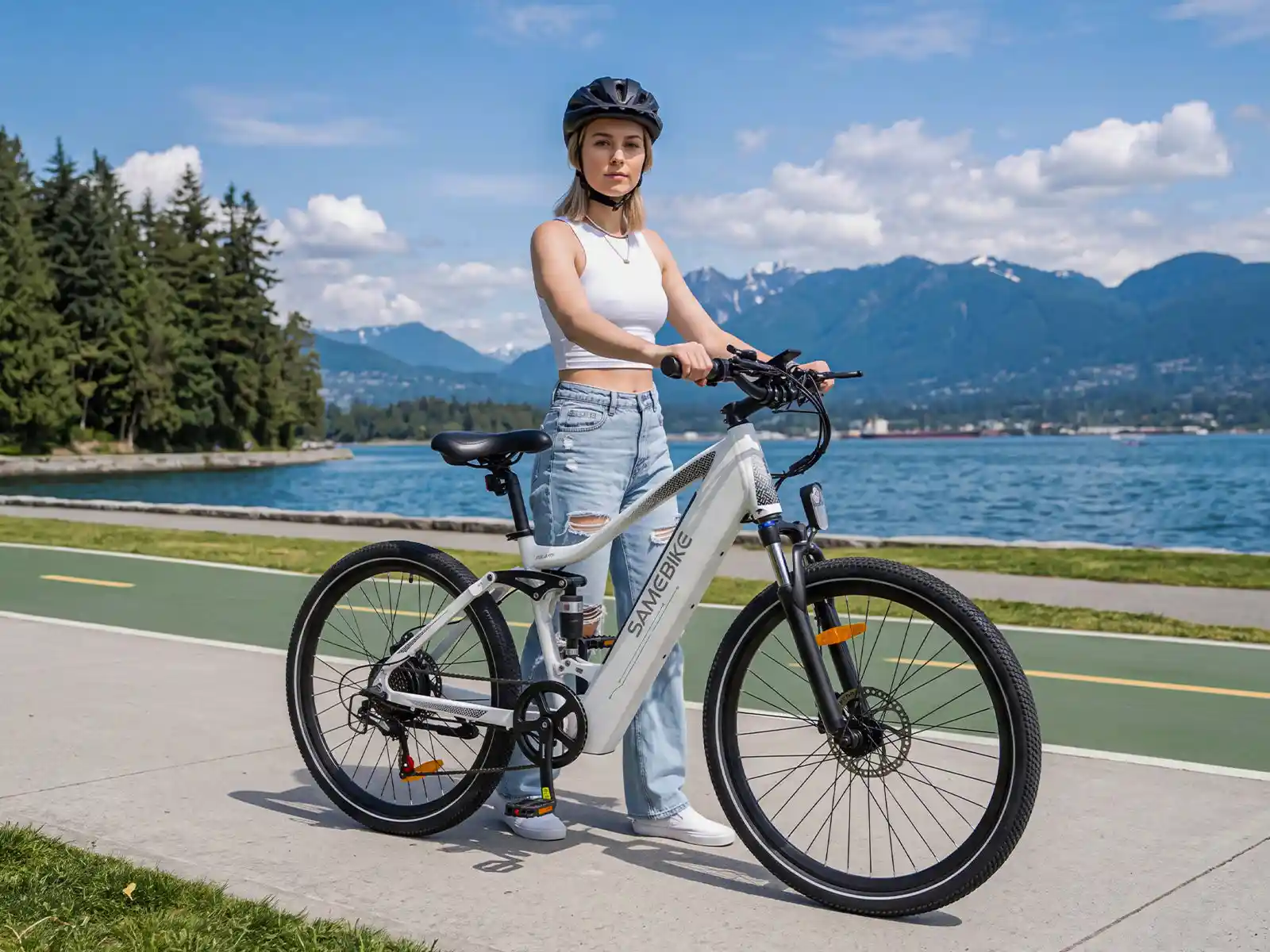 SAMEBIKE XD26-II – mestský a trekingový elektrobicykel – produktová fotografia 5